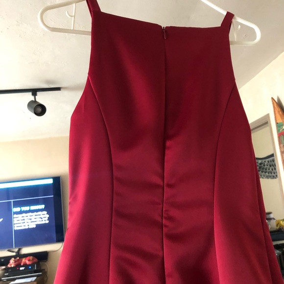 Apple Red Bridesmaid Dress -8 - Picture 8 of 8
